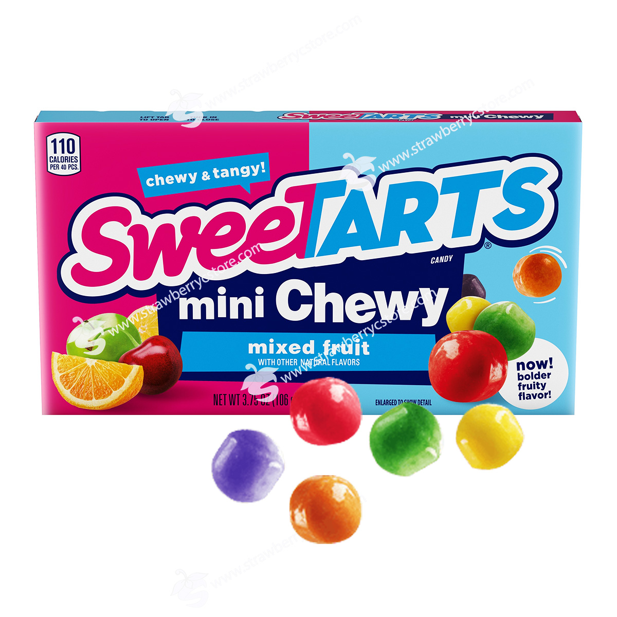 Kẹo dẻo trái cây hỗn hợp sweetarts® mini chewy mixed fruit candy, hộp 106g