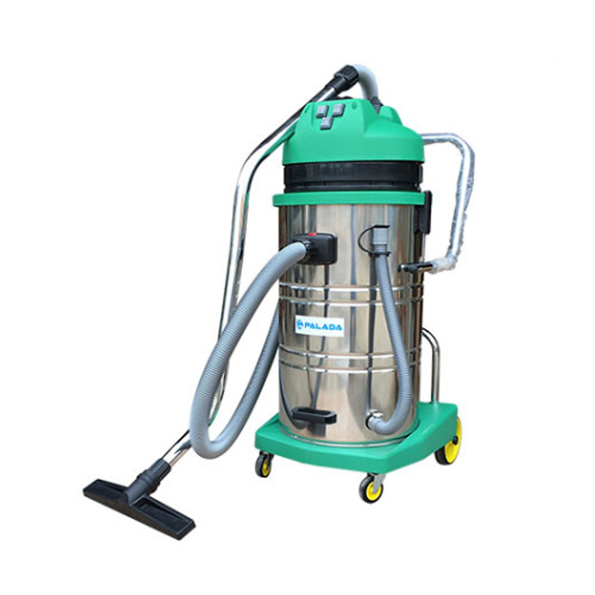 Máy hút bụi công nghiệp, hút bụi khô và hút bụi ướt palada pd802j-3, công suất 4200w, 80 lít, điện áp 220-240v