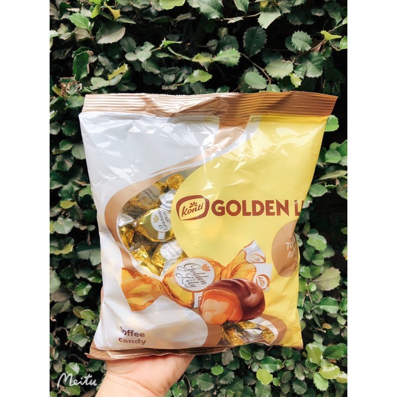 Kẹo socola konti bông huệ vàng golden lily 500g/ kẹo bông huệ vàng