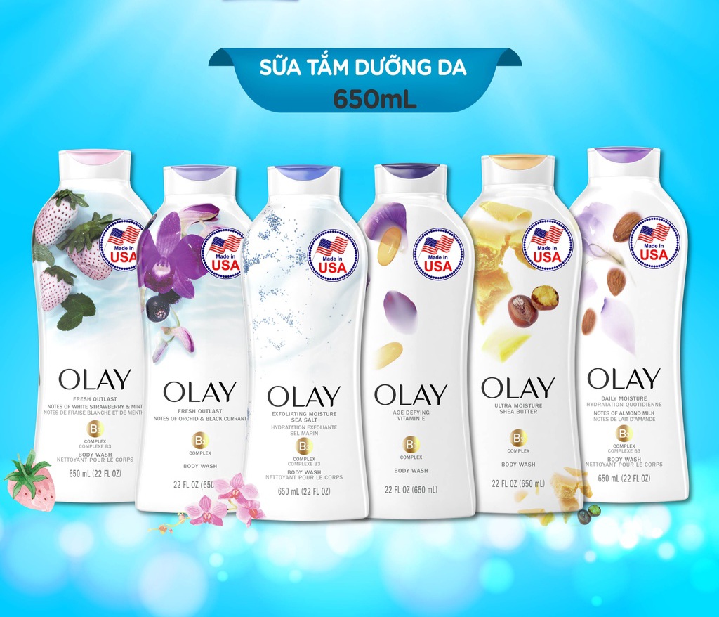 Sữa tắm olay mỹ 650ml