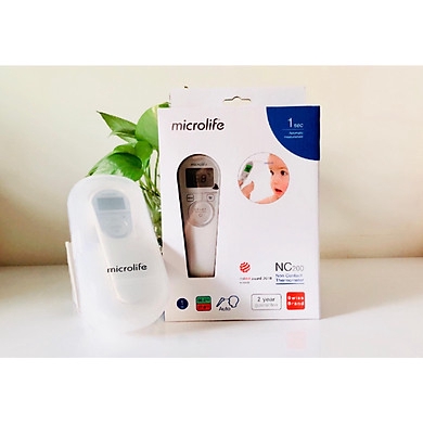 Nhiệt kế hồng ngoại đo trán Microlife cao cấp Nc200, đo nhanh, không chạm, an toàn, chính xác, nhỏ gọn, dễ sử dụng