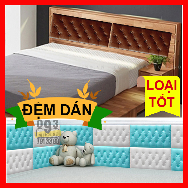 Tấm Xốp 3D Dán Đầu Giường Bảo Vệ Lưng, Khung Giường, Vỏ Bọc Trang Trí Giường Nệm Đệm