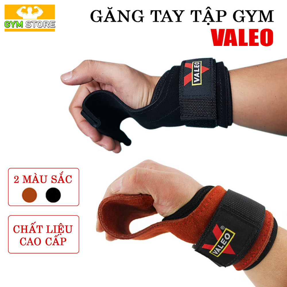 Găng Tay Tập Gym Dây Kéo Lưng Xô VALEO Lifting Straps (1 Đôi)