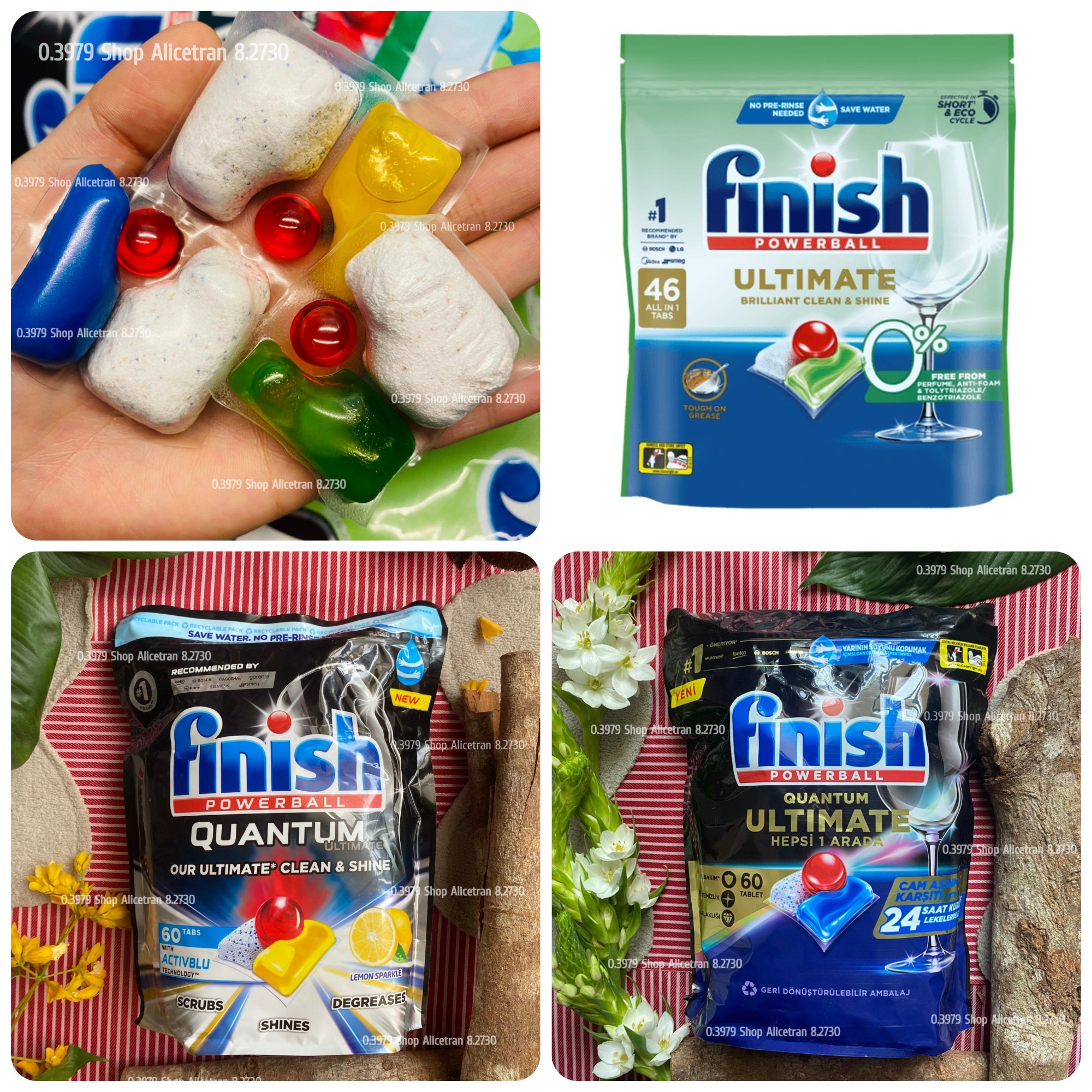 Viên Finish Quantum Ultimate - Ultimate All in 1one - Ultimate Pro Eco 0% hướng hữu cơ