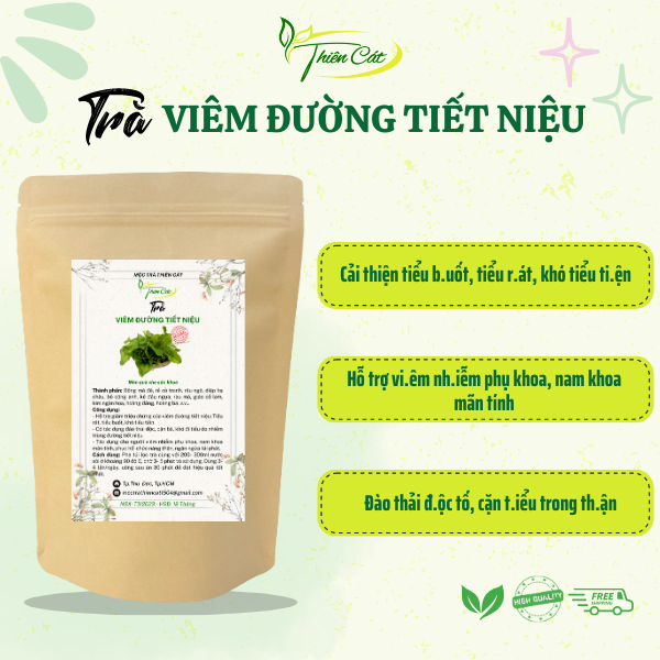 Trà Vi.êm Đường T.iết N.iệu, Giảm triệu ch.ứng vi.êm đường ti.ết ni.ệu, thanh lọc cơ thể, giảm tiểu đêm - Thiên Cát