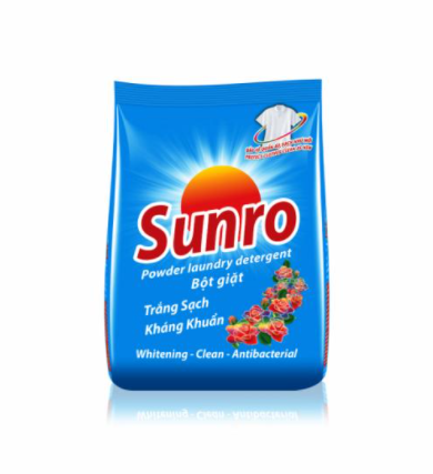 Bột giặt Sunro Trắng Sạch Kháng Khuẩn 400gr