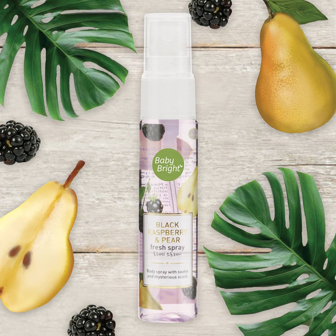Xịt Thơm Baby Bright Body Mist So Cute Black Raspberry & Pear 20ml