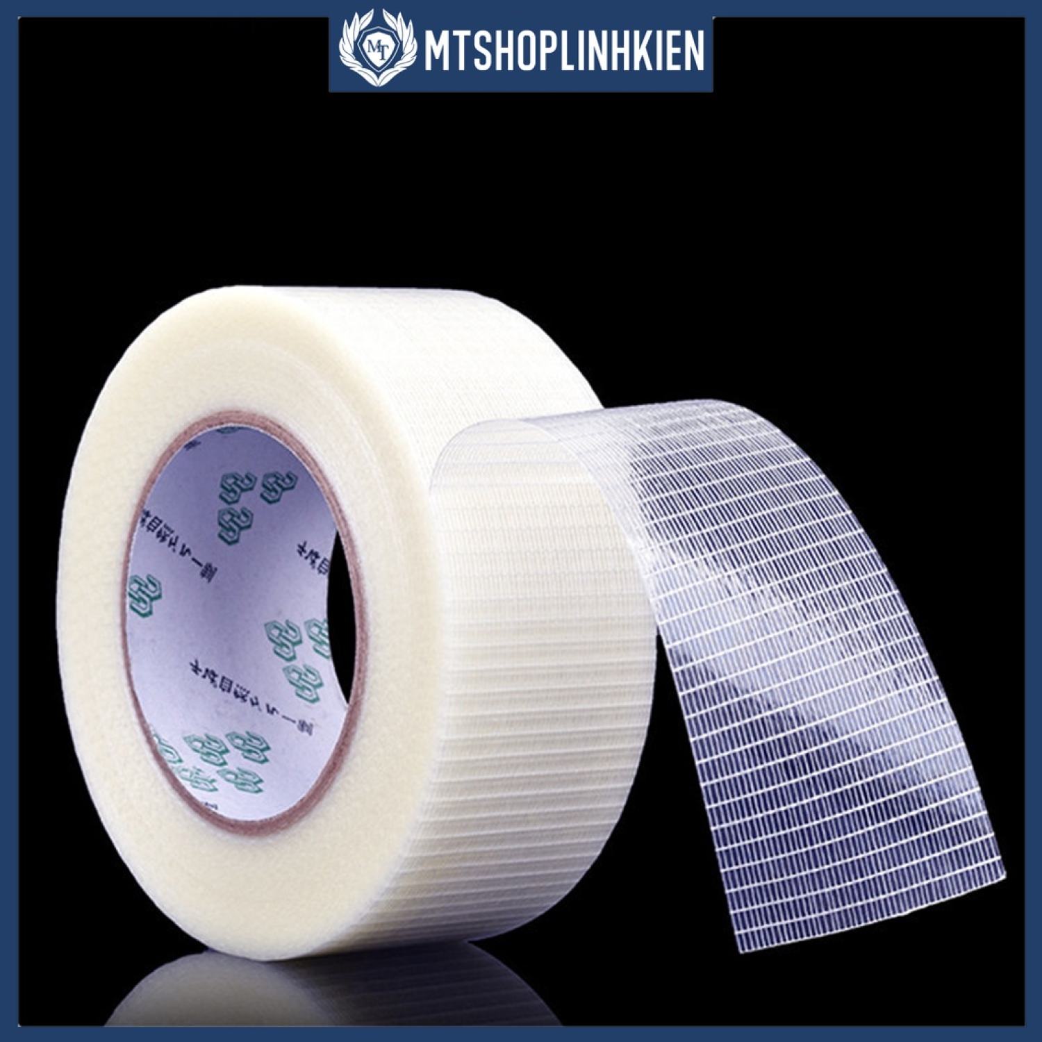 Cuộn 50 mét Băng keo sợi thủy tinh Caro - Băng keo Fiber