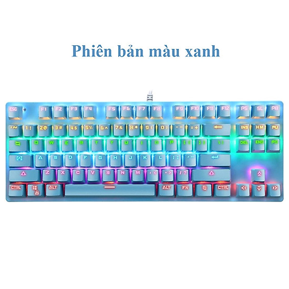 BÀN PHÍM CƠ MÁY TÍNH K550 PRO LED RGB 10 CHẾ ĐỘ TỰ ĐỔI MÀU, BÀN PHÍM CHUYÊN GAME,PHÍM ÊM, ĐỘ NẢY CAO