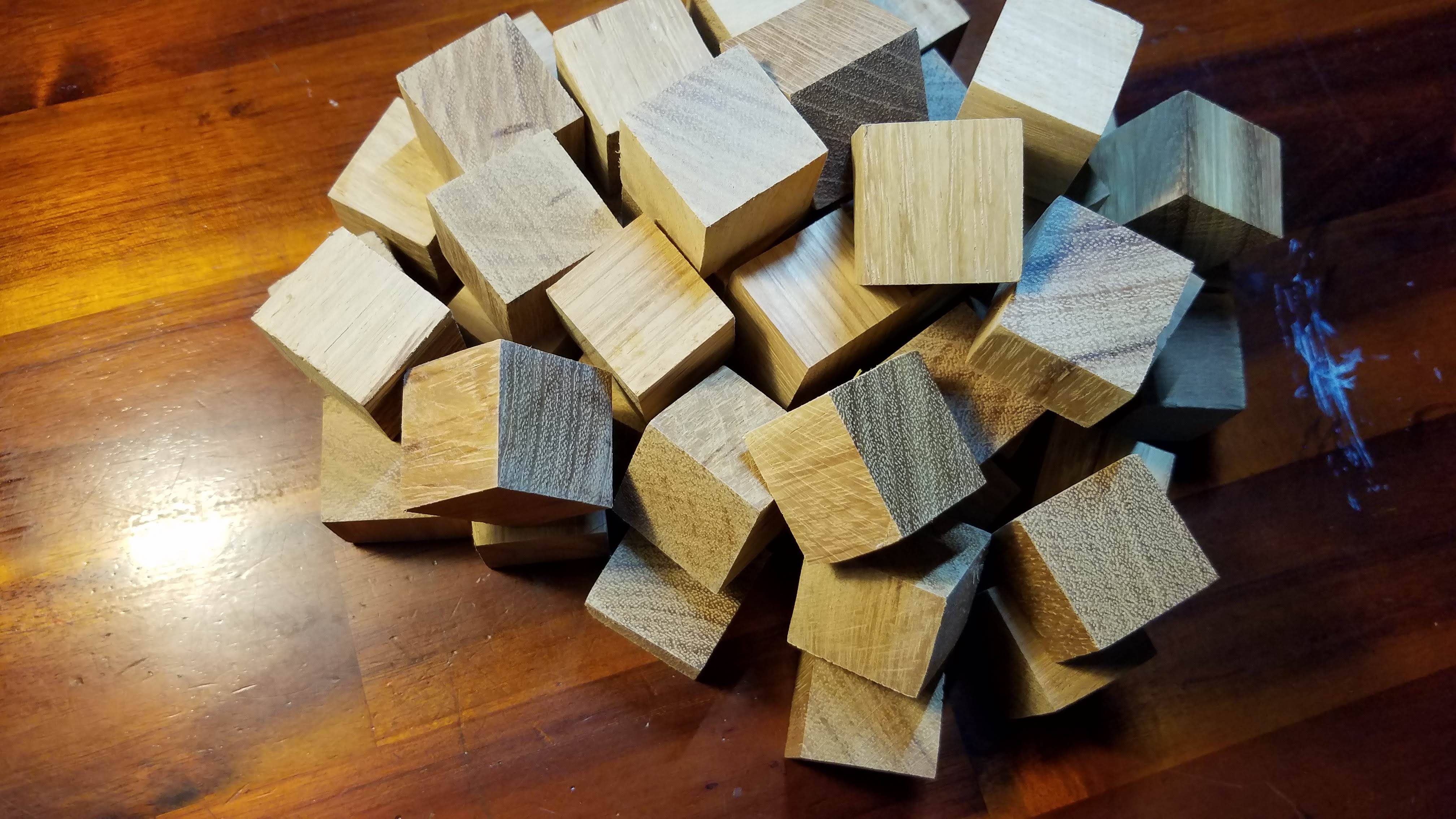 50 khối gỗ lập phương /cube 3 cm