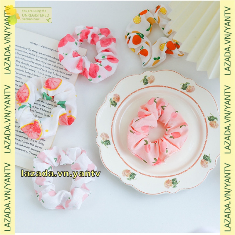 Cột tóc họa tiết cute, nhiều mẫu đa dạng yantv