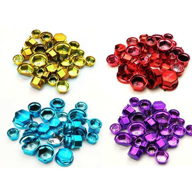 Chụp ốc nhưa màu đỏ