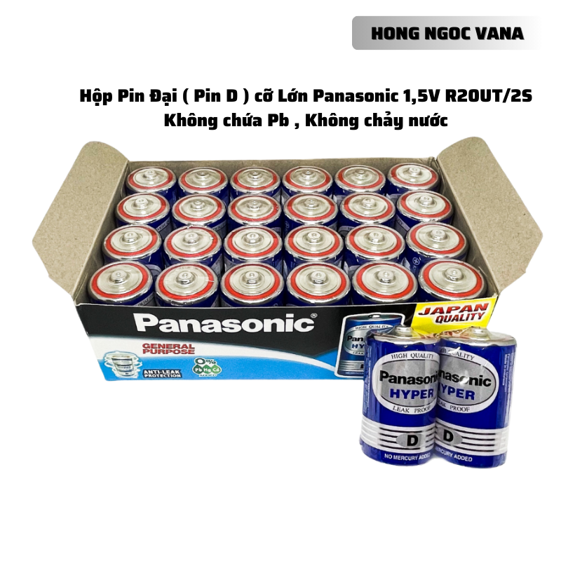 Hộp pin Đại 1,5V Panasonic Made in Indonesia - hàng chính hãng