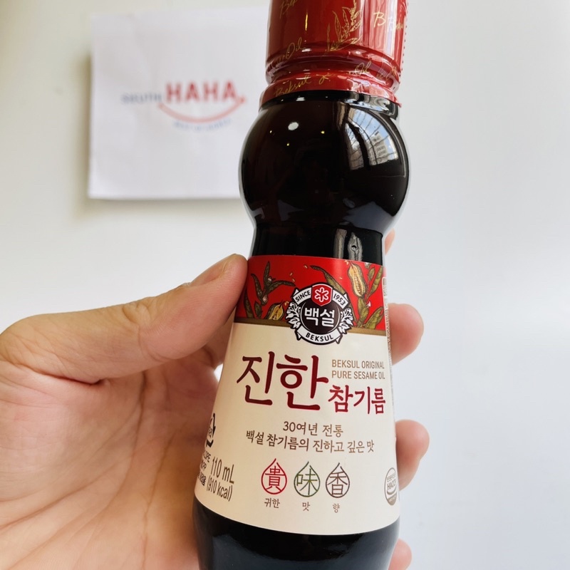 Dầu mè đậm đặc Beksul Hàn Quốc 110ml - Nguyên chất , hàng nk