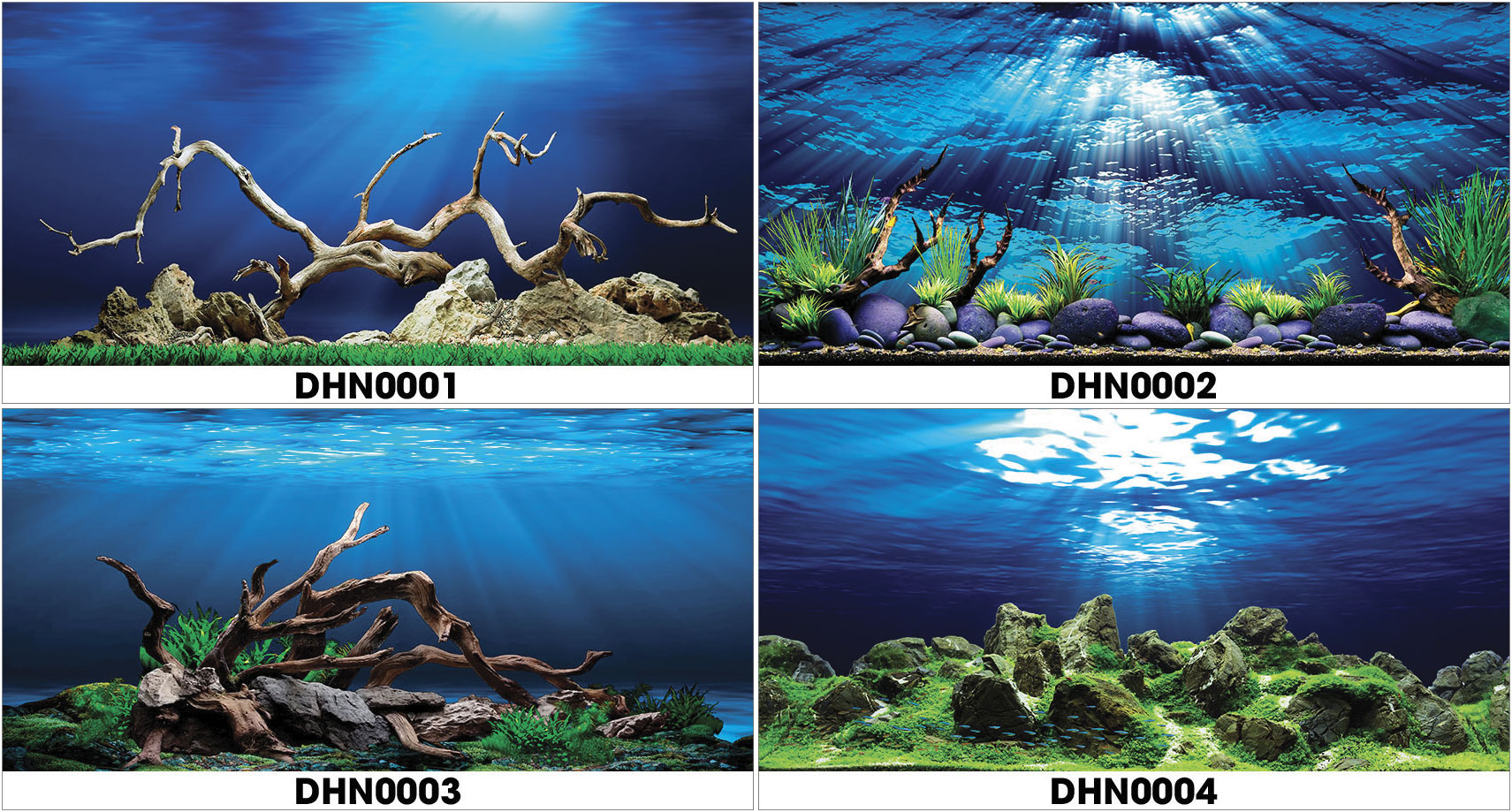 Tranh 3d hồ cá - dhn