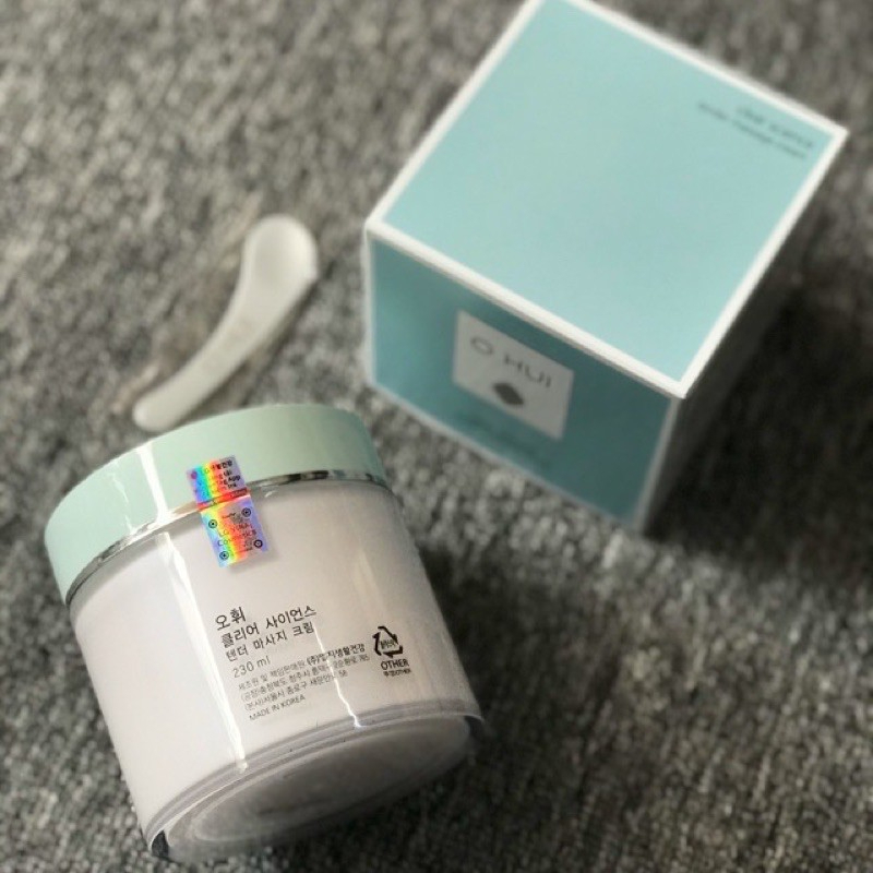  Kem Mát Xa Dưỡng Da OHUI Clear Science Tender Massage Cream 230ml – Làm Mềm Da Tái Tạo Làn Da 