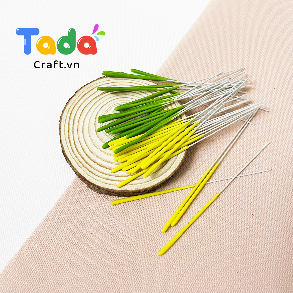 10 Nhị mai giữa, nhị cái hoa mai bằng đất sét làm hoa mai handmade