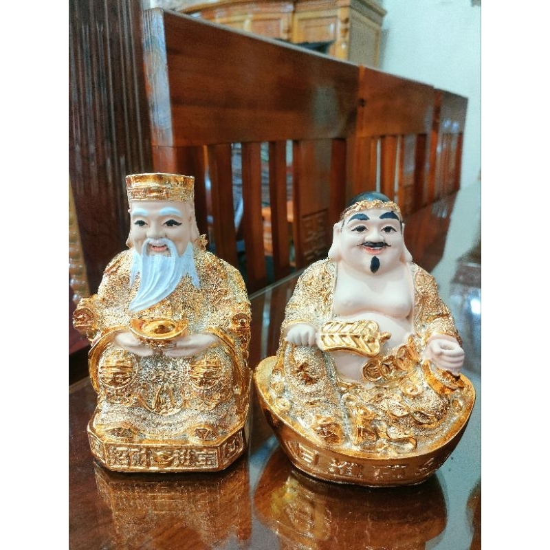 Tượng tài địa kim sa size 6inch 2 màu