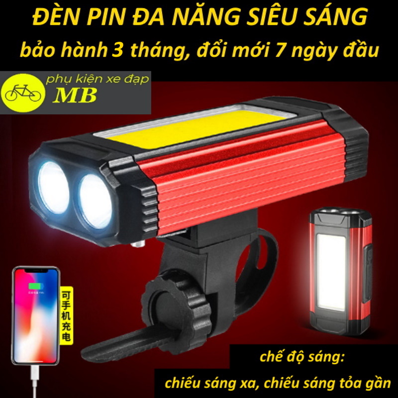 đèn pin siêu sáng mini cầm tay đa năng cao cấp chiếu xa 1000m sạc usb pin lâu làm sạc dự phòng,dùng cho xe đạp, phượt,dân kỹ thuật sửa chữa DBM03