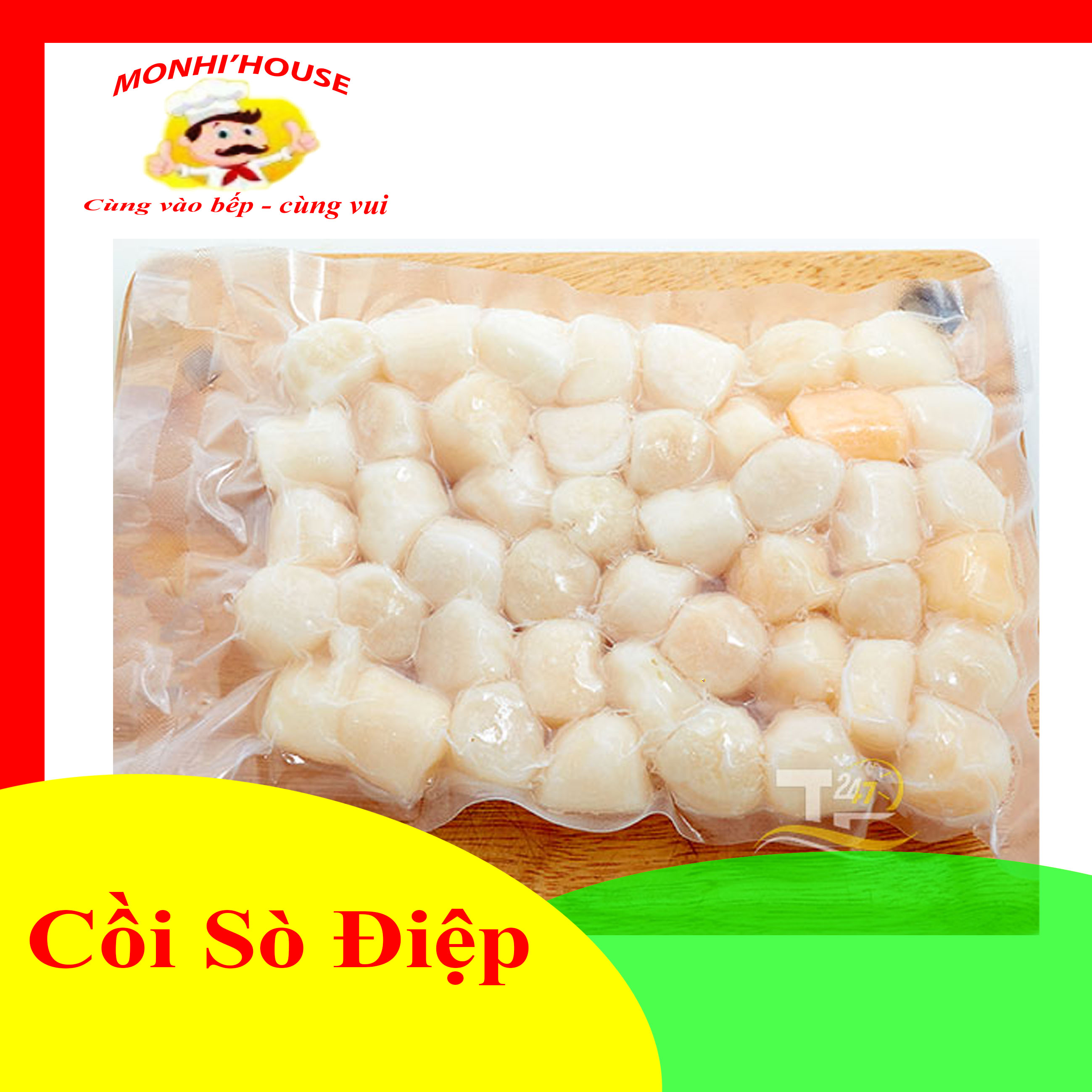 500g Cồi Sò Điêp Thịt Tươi Ngon