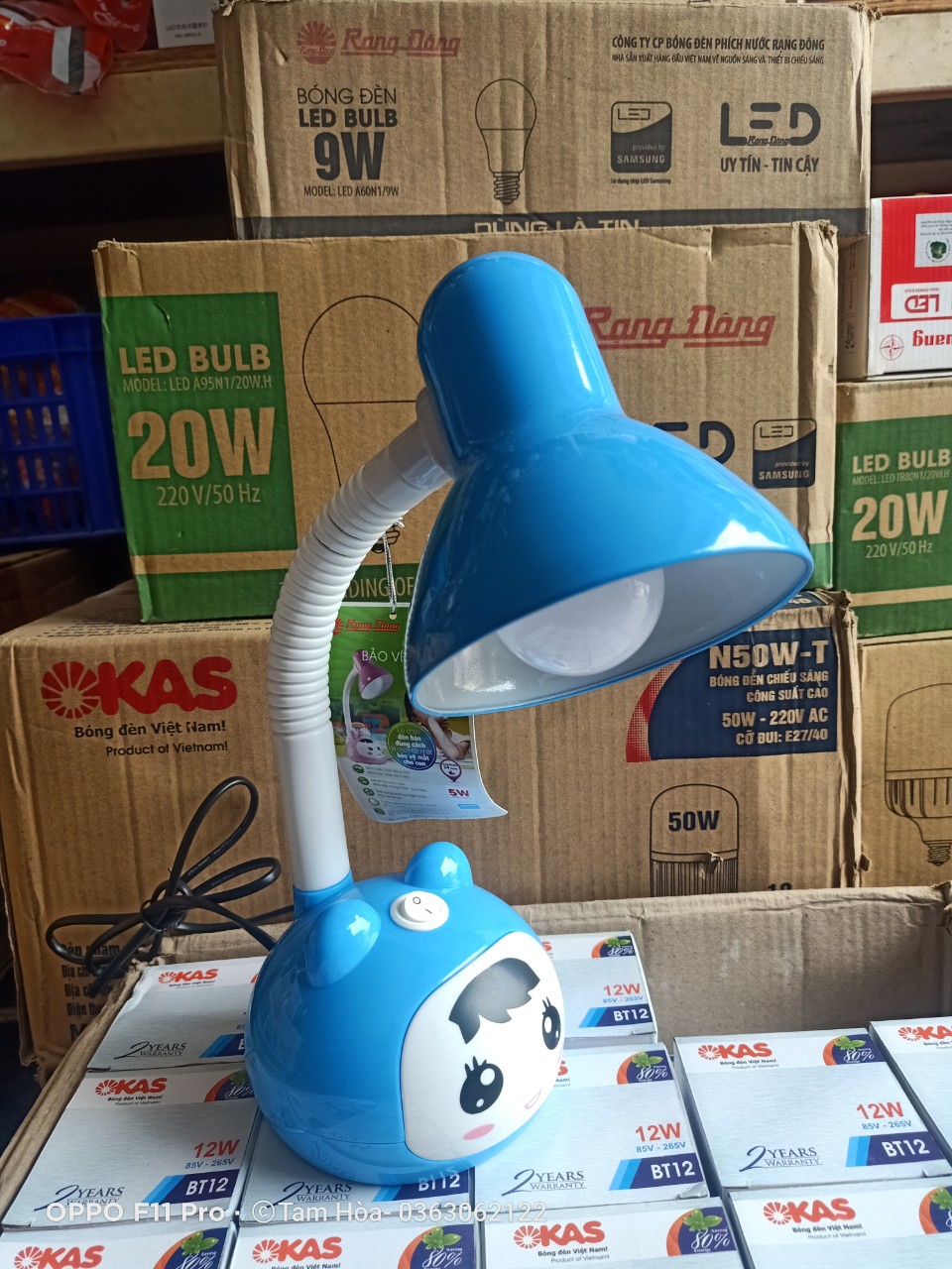 Đèn bàn bảo vệ thị lực 5W RẠNG ĐÔNG- Model RD-Rl-27LED