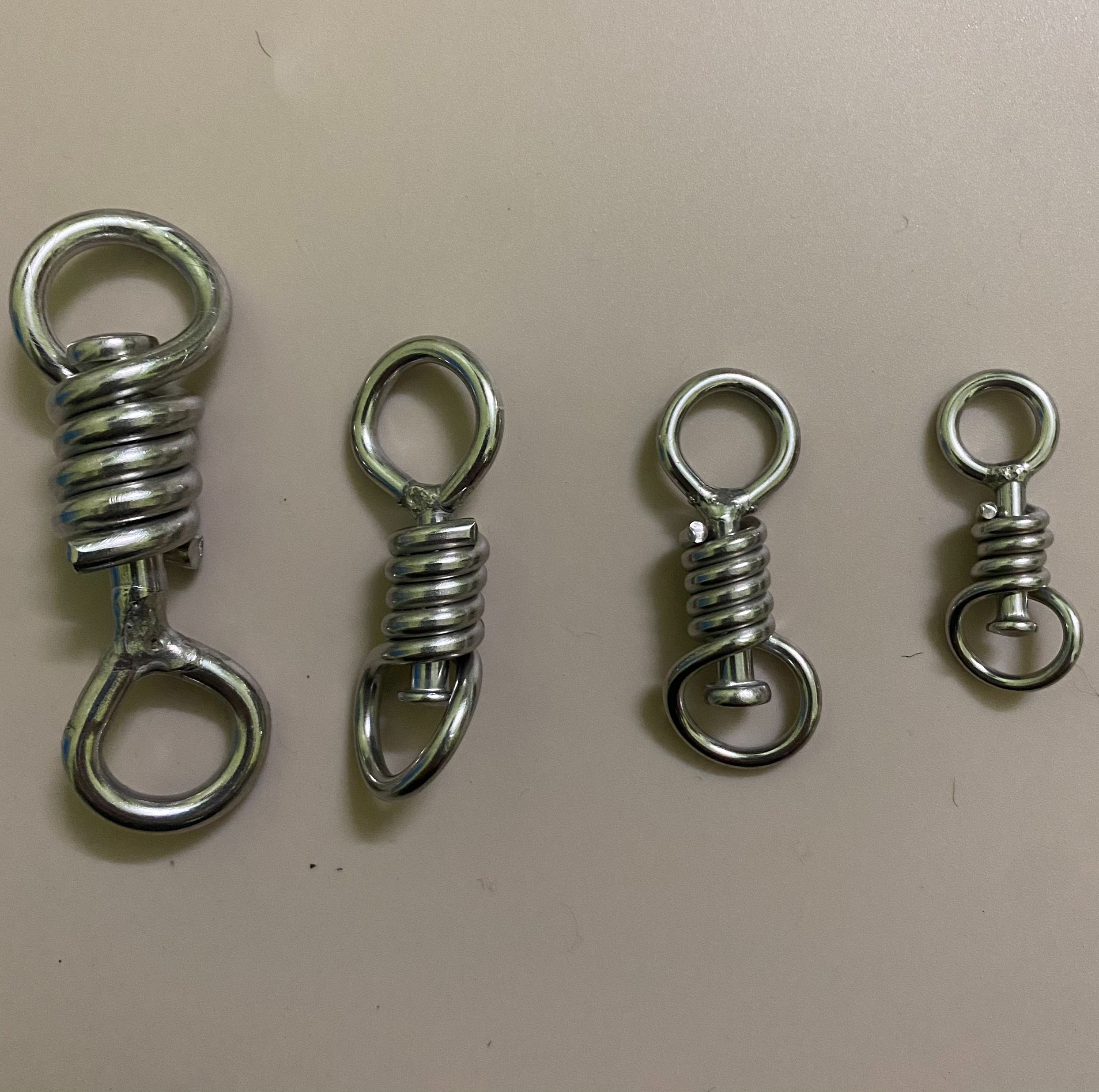 khoen chống xoắn INOX giá rẻ 4 size ( xích chó xích gà thả diều câu cá)