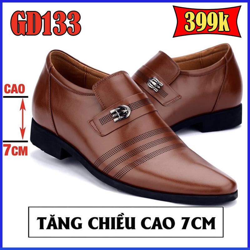 GD133 ,135 Giày nam da bò nguyên tấm,Giày rọ nam đế cao su cực êm .