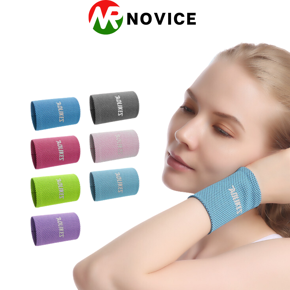 Băng chặn mồ hôi tay, băng tay mồ hôi aolikes chính hãng- bmh 55