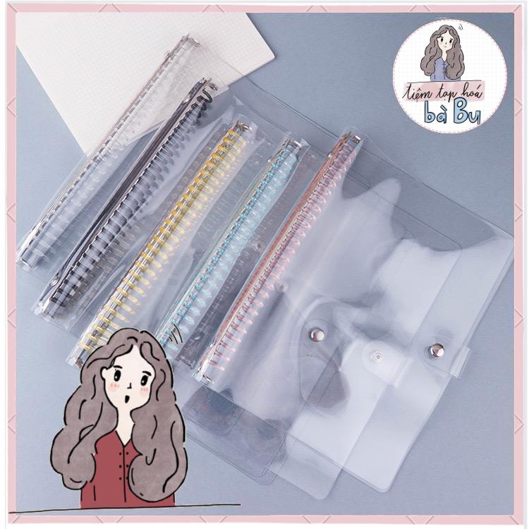 Bìa dẻo còng nhựa màu size B5 26 lỗ dùng để chứa giấy refill làm sổ hoặc đựng sheet