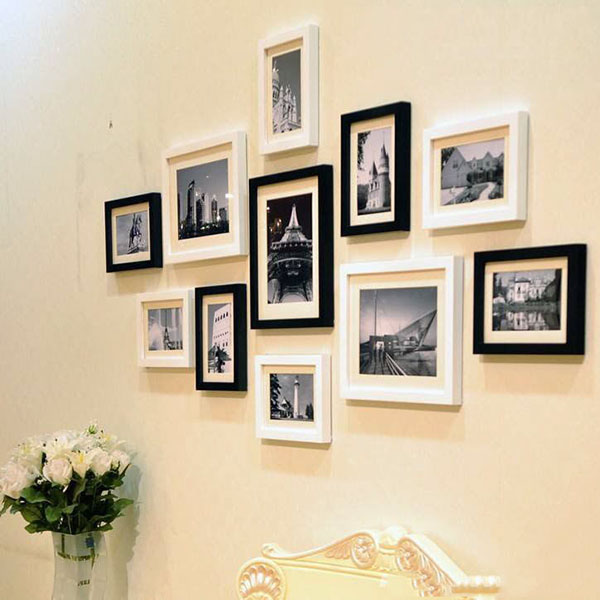 Bộ khung ảnh treo tường phòng khách, phòng ngủ hiện đại KA1105m2 - Bảo hành gãy vỡ