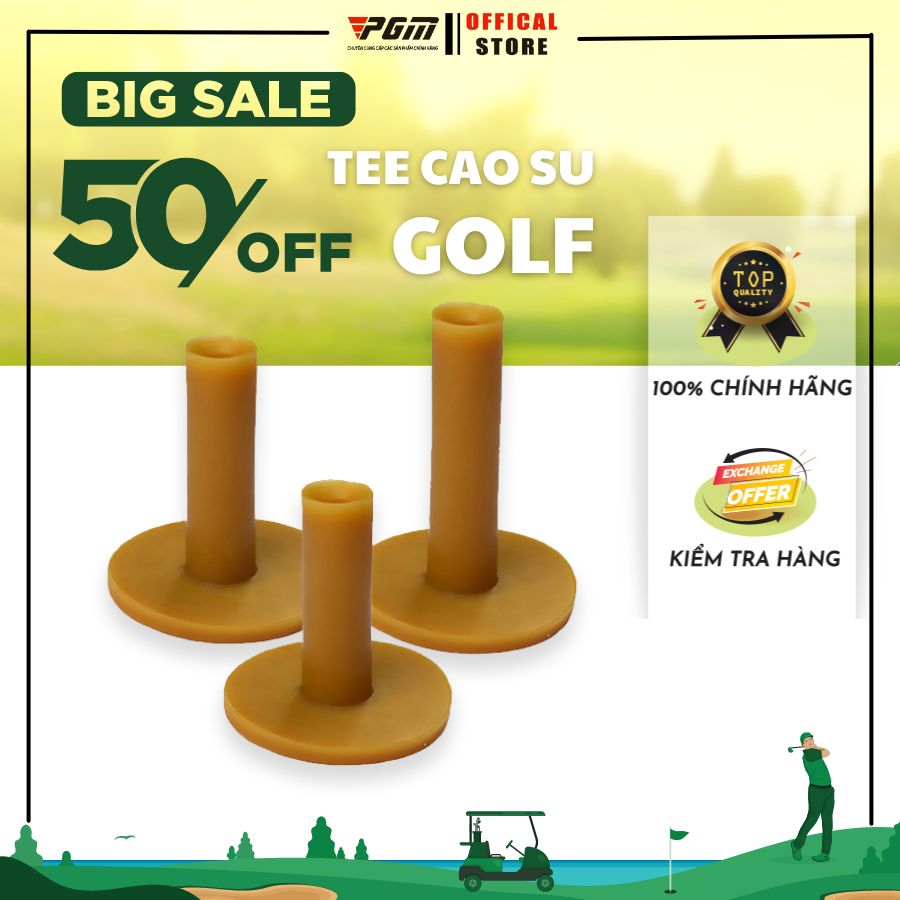 Tee golf cao su, tee golf dành cho luyện tập, tee cao su chất lượng cao, bền bỉ