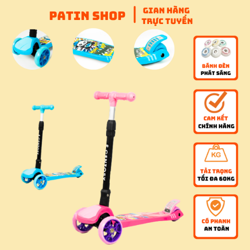 Xe Trượt Scooter Cao Cấp Centosy 017C - Dành cho bé từ 3 đến 9 tuổi