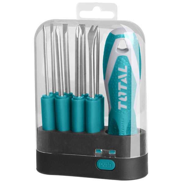 Bộ đầu tuốc nơ vít 9 chi tiết total tht250906