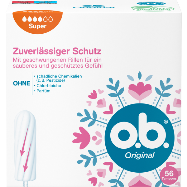 Tampon OB - Băng vệ sinh Tampon ob Super Original - Băng vệ sinh dạng nút - Nội địa Đức