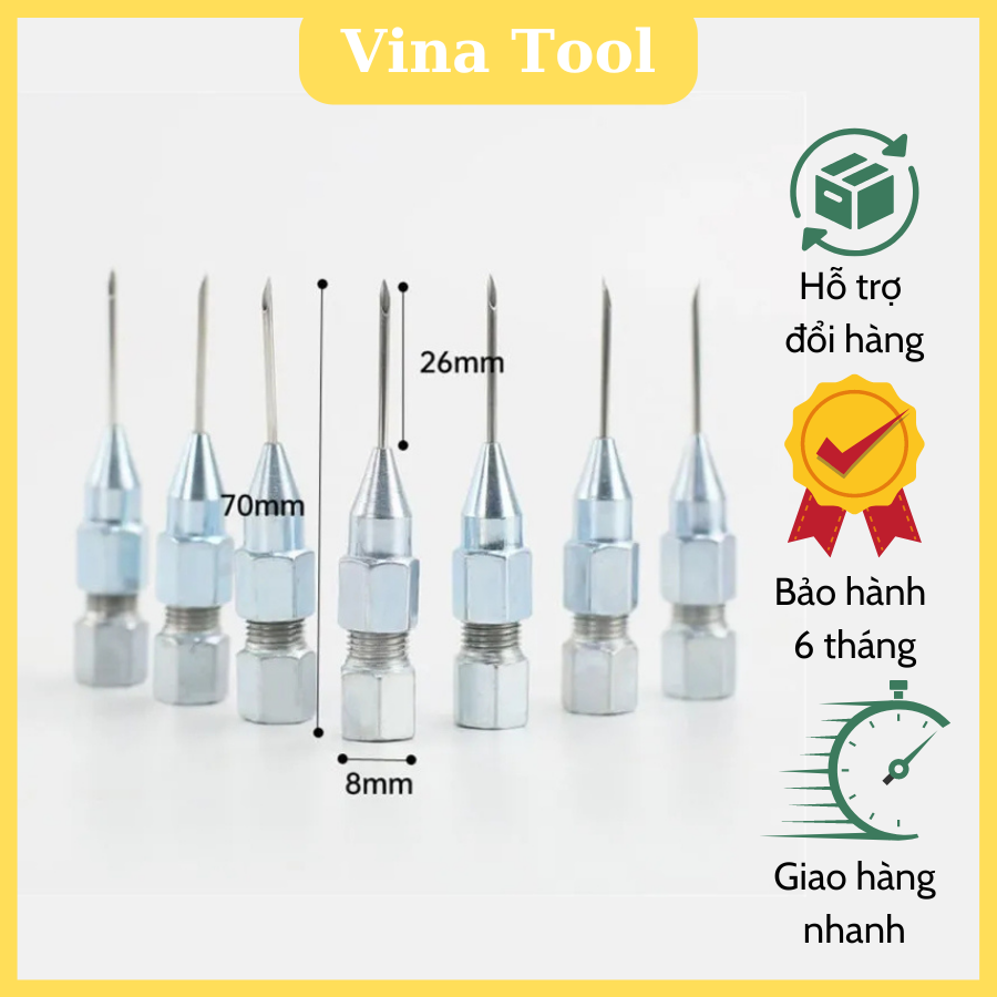 Đầu bơm mỡ kim, đầu kim bơm mỡ bò