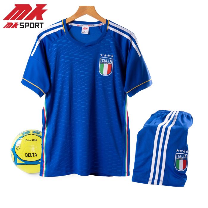 Áo bóng đá nam đội tuyển Ý - Quần áo đá bóng tuyển Italia chất liệu thun lạnh cao cấp, mát, thấm hút, bền màu