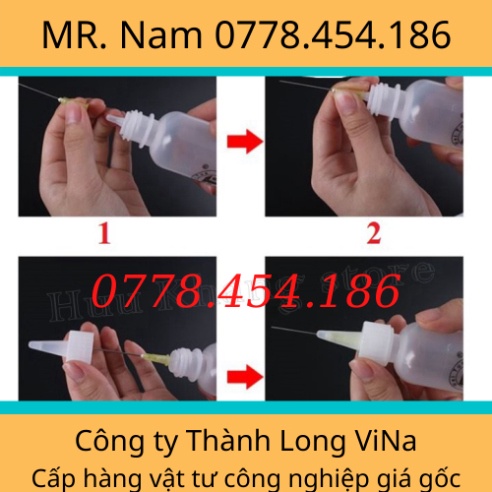 Bình nhựa đựng dung dịch đầu kim | Loại tốt mới