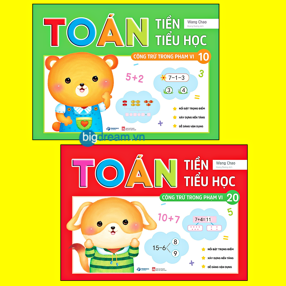 Toán tiền tiểu học - Cộng trừ trong phạm vi 10, 20 - Tập viết cho bé chuẩn bị vào lớp 1