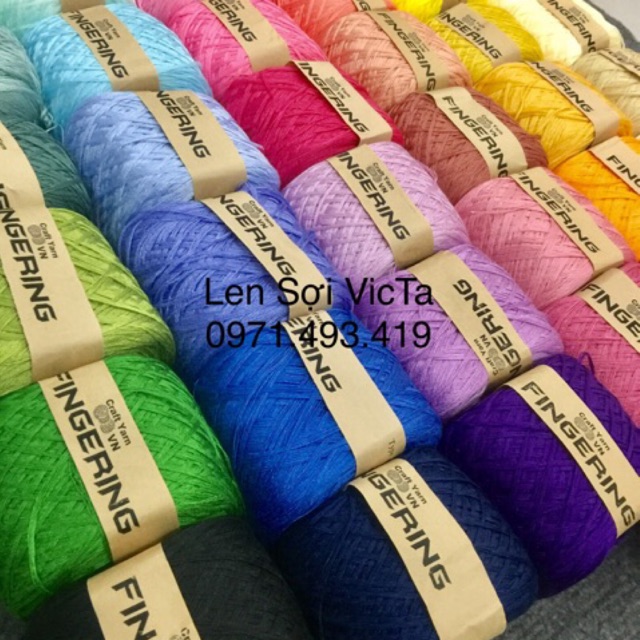 Sợi Cotton Nhật Bóng 4 Sợi- Bảng Màu 1( mã 1-19)