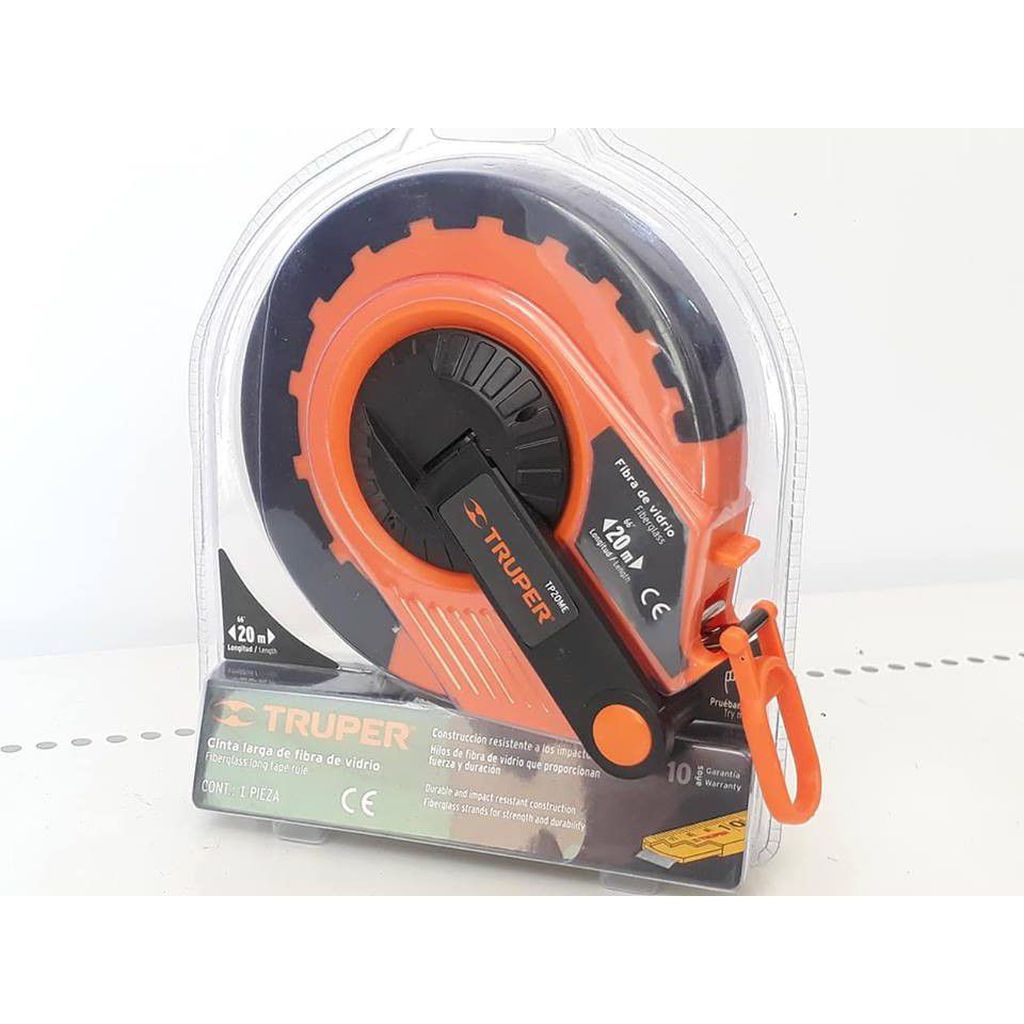 Thước dây sợi thuỷ tinh 20m, không tay cầm tp-20me truper 12638