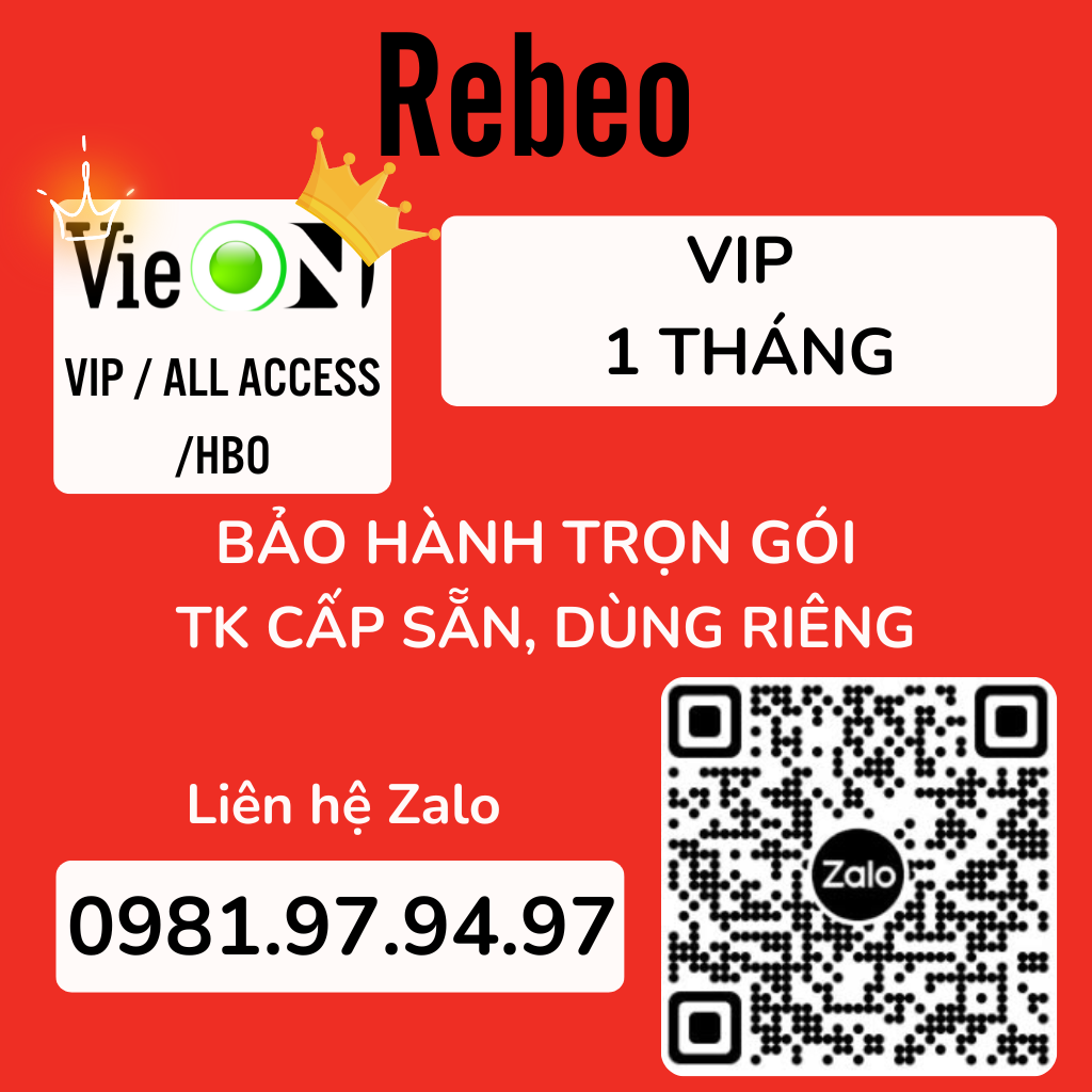 VieON Vip 1 Tháng Tài Khoản Phần Mềm Siêu Ứng Dụng Giải Trí - REBEO Shop