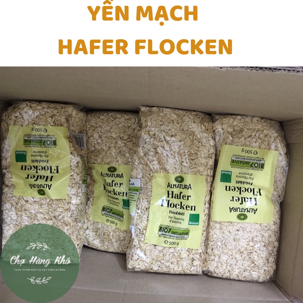 Yến mạch Hafer Flocken gói 500gr/ yến mạch giảm cân và ăn kiêng