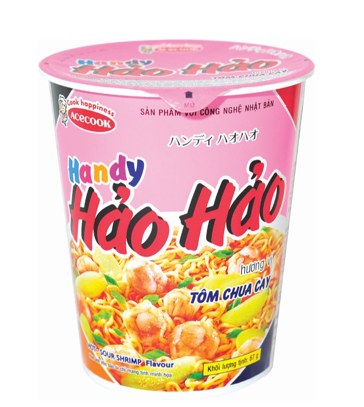 Mì Ly Handy Hảo Hảo tôm chua cay 67g | bách hóa Hoàn Hảo