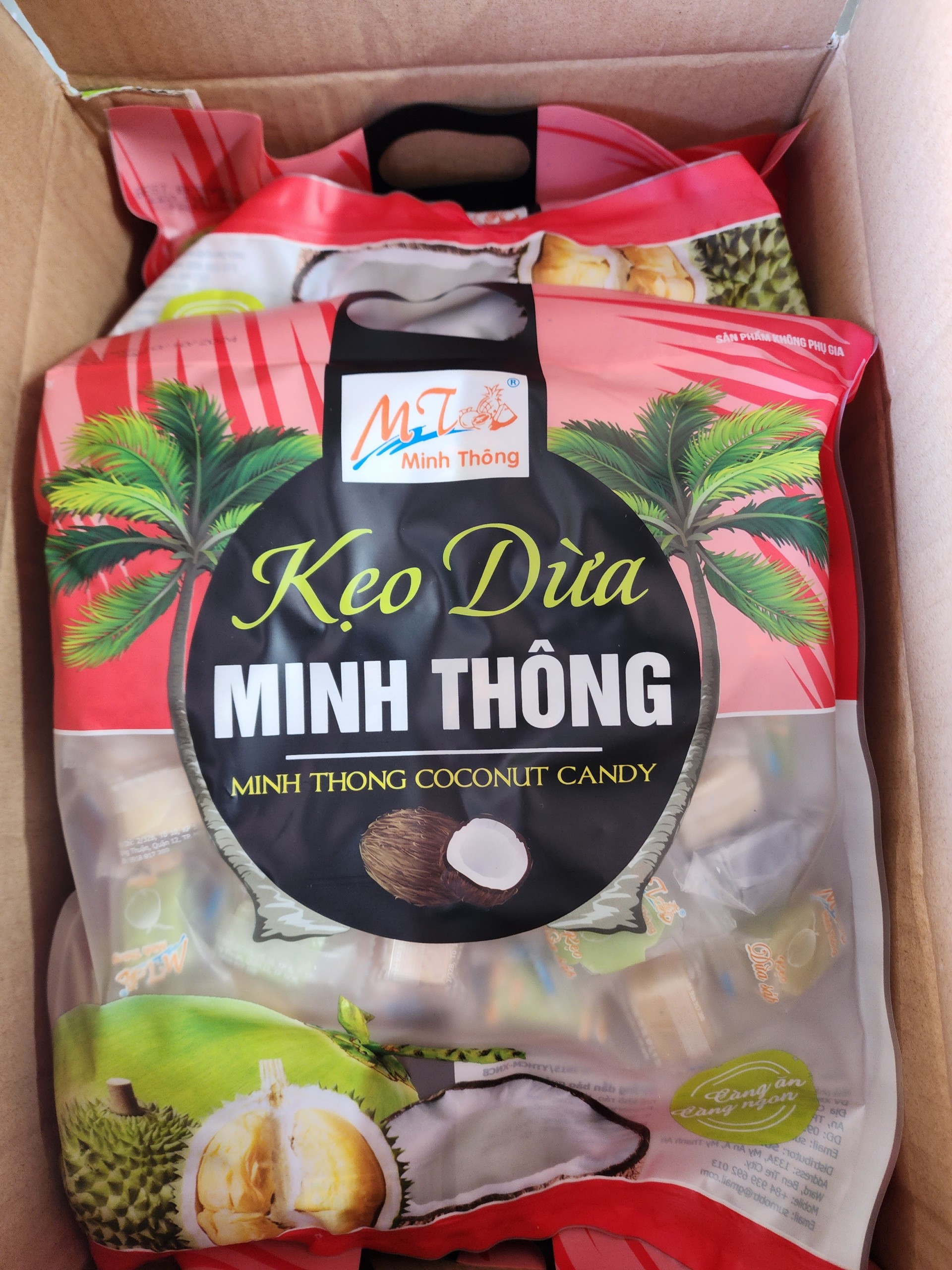 kẹo dừa sáp 🥥 ngũ vị 500g Minh Thông DATE MỚI