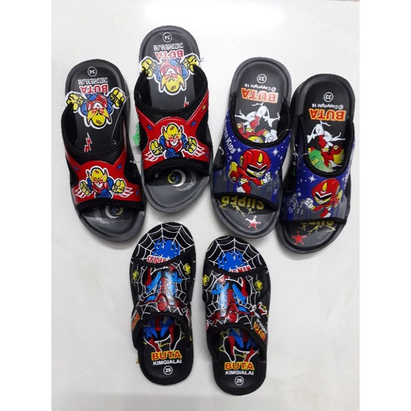 [HCM]Dép bé trai từ 2 tới 14 tuổi Siêu Nhân Superman Robot Siêu Bền