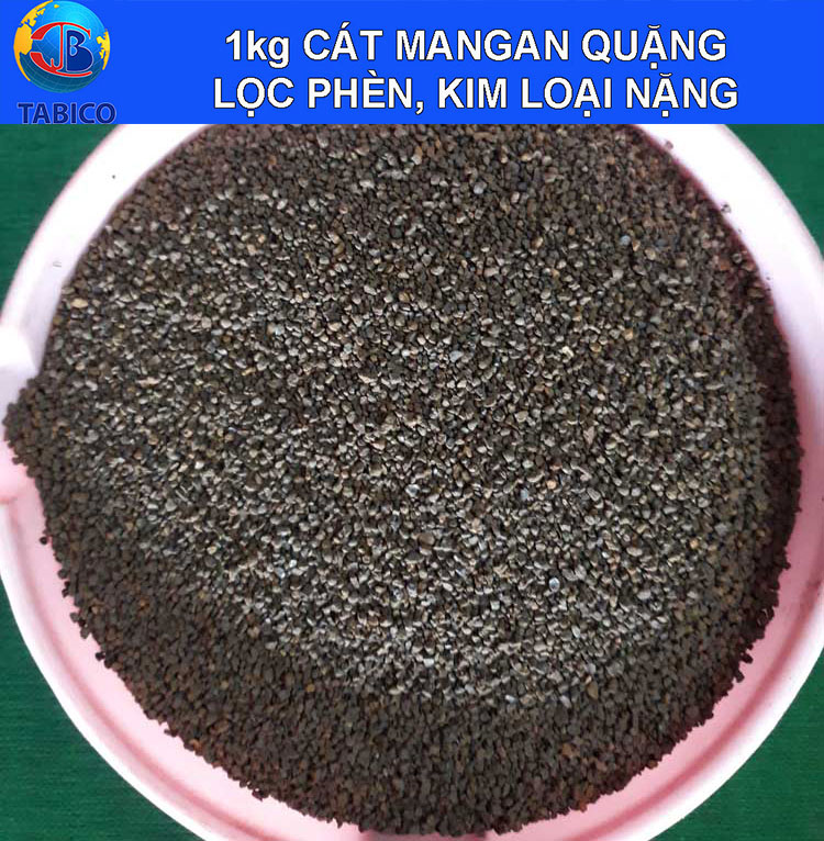 1kg cát mangan Việt Nam lọc nước phèn