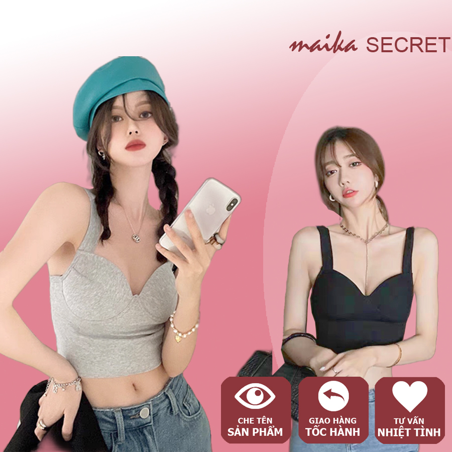 Áo Bra nữ cup ngực gợi cảm chất cotton mềm mại 667 - Áo lót thể thao - áo ngực thể thao