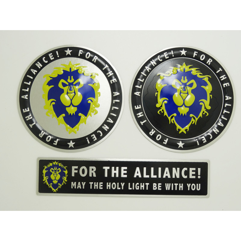 Tem nhôm dán xe Alliance nhiều kích thước