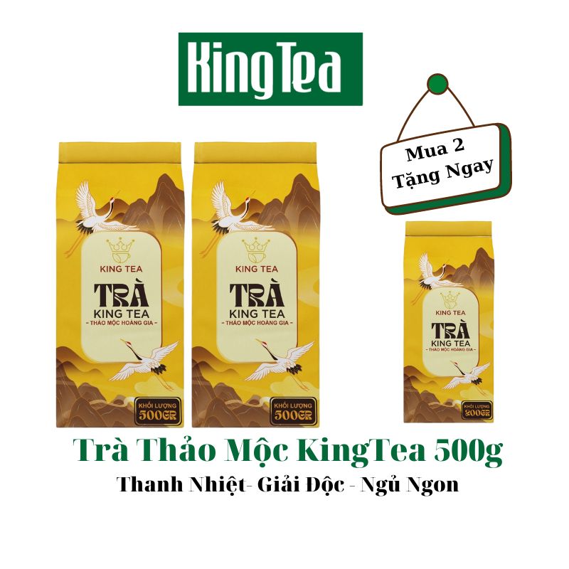 2 Túi Thảo Mộc Kingtea 500g - Trà Kingtea Túi Thiếc Giúp Thanh Nhiệt - GIải Độc Gan - Giúp Ngủ NGon