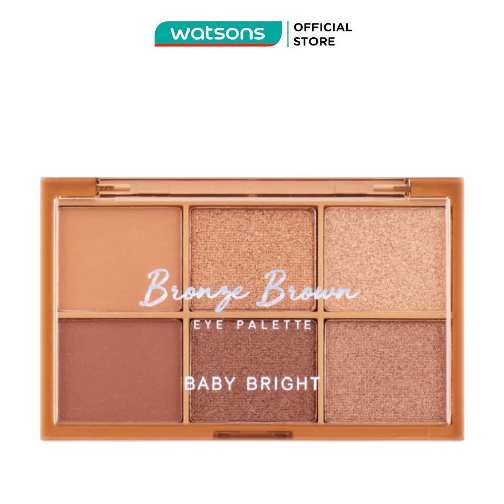 Bảng Phấn Mắt Baby Bright Bronze Brown Eye Palette 0.7g x 6 Màu
